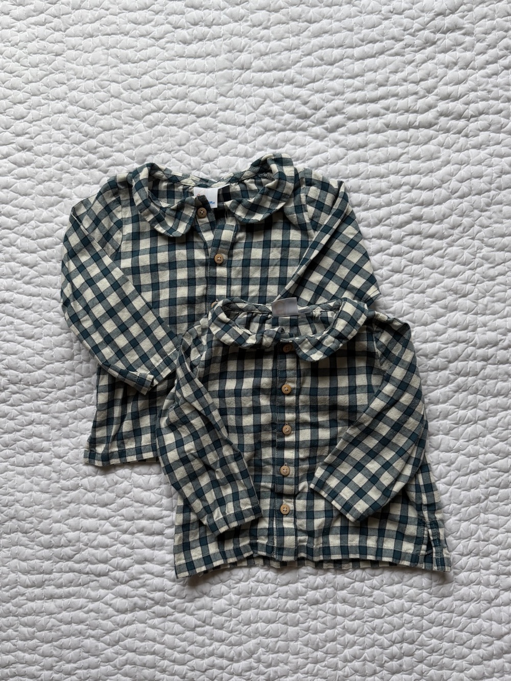 Oso & Me - Two button down shirts in 12 & 18 months EUC